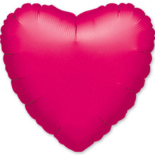 Сердце Металлик Fuchsia