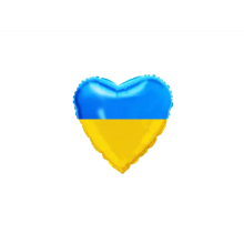Сердце "Украинский флаг"