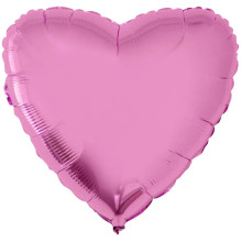 Сердце Металлик Pink